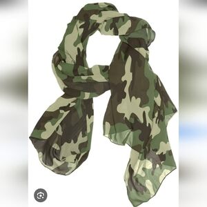 Fashion Military Camouflage Camo Chiffon Long Scarf Shawl Wrap